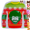 Merry Bob Ross Happy Tree Shaped Green Apple Sours Christmas Sweater