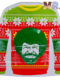 Merry Bob Ross Happy Tree Shaped Green Apple Sours Christmas Sweater