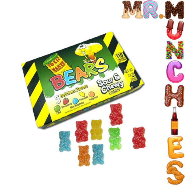 Toxic Waste Sour & Chewy Bears Theatre Box