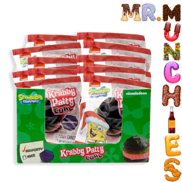 Krabby Patties Coal Black Raspberry Flavoured