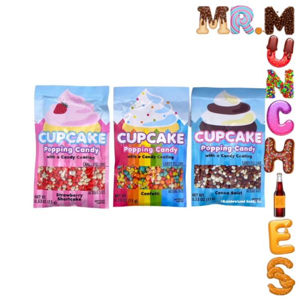 Cupcake Popping Candy With A Candy Coating