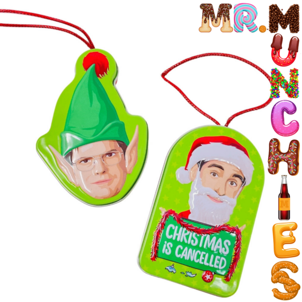 The Office Christmas Is Canceled Candy Holiday Ornaments Singular